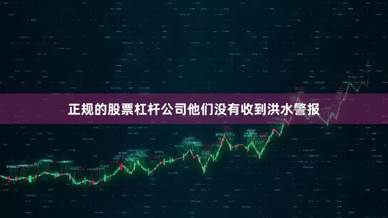 正规的股票杠杆公司他们没有收到洪水警报